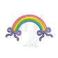 Rainbow and Bows Embroidery Design 2, 3, 4" & 5" Wide