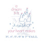 Princess Cinderella Castle Embroidery Design, A Dream is a Wish Your Heart Makes, Vintage Bean Stitch, 5 Sizes