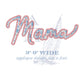 Mama Applique Embroidery Design, 3" to 9" wide