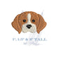 Mini Beagle Embroidery Design for Machine Embroidery, 1", 1.5" & 2" Tall