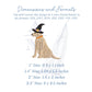 Halloween Dog Embroidery Design for Machine Embroidery with Witches Hat, Lab Puppy Design File, 4 Sizes