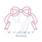 Bow Applique Embroidery Design, Satin Finish, 3" 4" 5" 6" 7" Wide,  Machine Embroidery Digital File