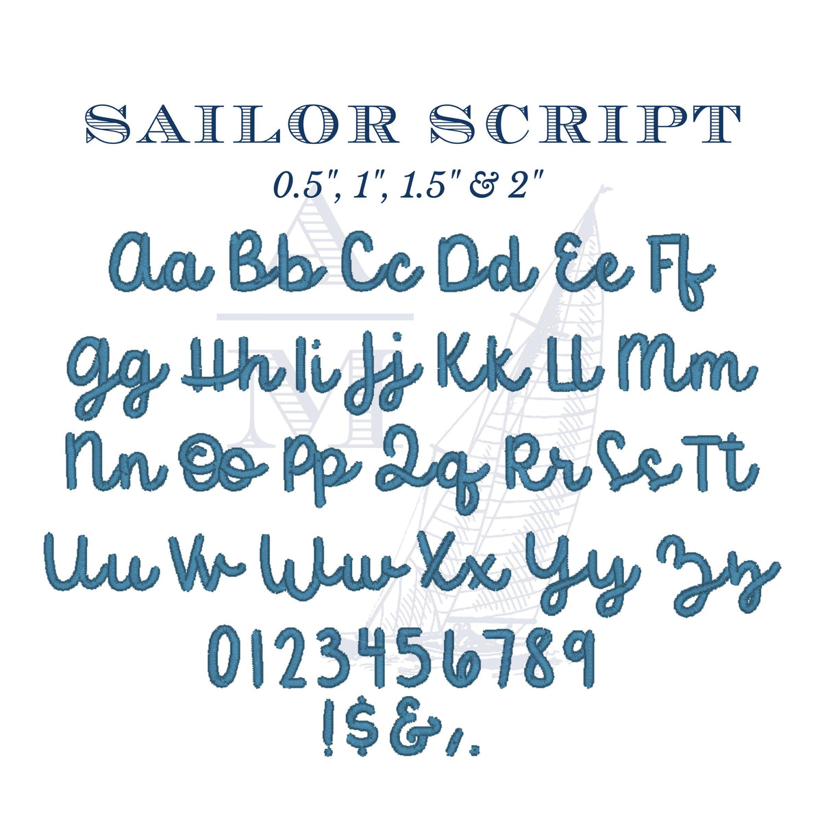 Sailor Script Sailor Script Font by Annapolis Monograms