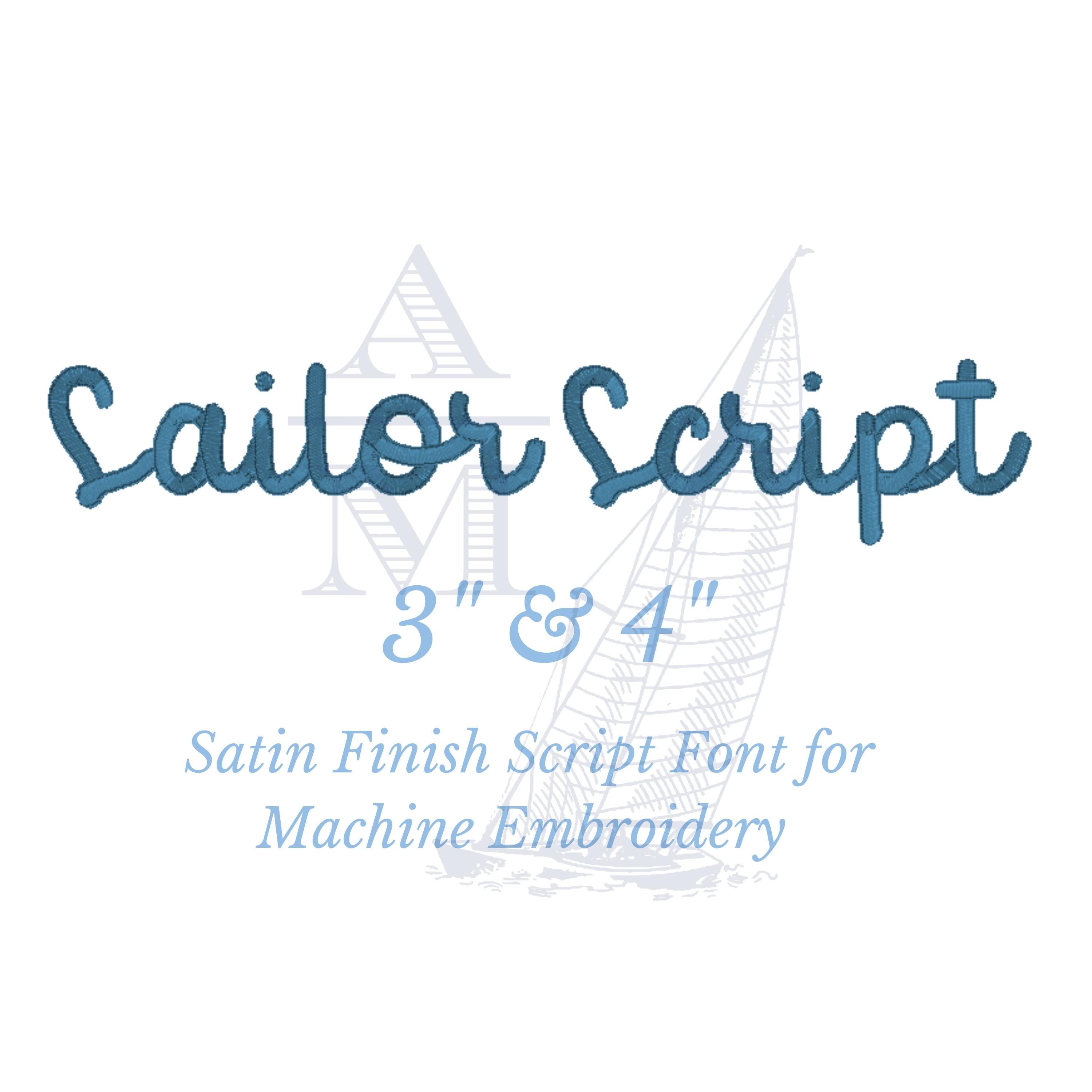 Embroidery Script Fonts Images