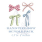 Hand Tied Bow Bundle Pack Embroidery Design, Set of 4 Bow Embroidery Files, 5 Sizes Each, Mini to Large Bows for Machine Embroidery