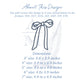 Hand Tied Style Side Bow Applique for Sweatshirts and Tops, Trendy Embroidery Design File, Satin Finish 3", 4", 5", 6", 7" Tall