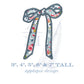 Hand Tied Style Side Bow Applique for Sweatshirts and Tops, Trendy Embroidery Design File, Satin Finish 3", 4", 5", 6", 7" Tall