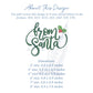 From Santa Christmas Words Embroidery Design with Holly, Holiday Winter, 6 Sizes,  Machine Embroidery Digital File