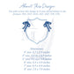 Monogram Crest Embroidery Design with Side Bows, Perfect for New Baby Banner, 3-8 inches