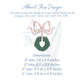 Christmas Wreath with Bow Embroidery Design, Grandmillennial Holiday Chinoiserie, 4 Sizes,  Machine Embroidery Digital File