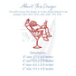 Retro Santa with Martini Glass Embroidery Design, Great for Cocktail Napkins, 4 Sizes