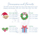 Christmas Kids Embroidery Design Set of 8, Holly, Nutcracker, Gingerbread Man, Elf, Candy Cane, 3 Sizes Each,  Digital Design Files