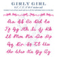 Girly Bow Script Embroidery Font with Satin Finish,  BX Included,  Machine Embroidery Digital Font File, 5 Sizes