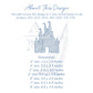 Princess Castle Embroidery Design, Quick stitch sketch fill, vintage style embroidery machine file, 8 sizes