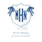 Monogram Crest Embroidery Design with Side Bows, Perfect for New Baby Banner, 3-8 inches