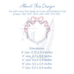 Girls Monogram Crest Embroidery Design with Bow, Perfect for New Baby Banner, Girly Monogram Frame 3-7 inches
