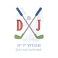 Golf Embroidery Design, Crossed Golf Clubs with Golf Ball, Golf Monogram Frame, Add Initials, 6 Sizes