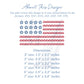 Scalloped American Flag Stars and Stripes Embroidery Design, Sketch Fill, Patriotic Machine Embroidery, 5 Sizes