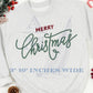 Merry Christmas Embroidery Design, 8 Sizes, Great for Sweatshirts, Digital Download for the Holidays, Words