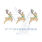 Reindeer Rudolph Embroidery Design Trio, Machine Embroidery Digital Files, Holiday Embroidery, Xmas Projects, 5 Sizes for Christmas Crafts