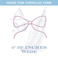 Chenille Yarn Bow Applique Embroidery Design, Digital File, 7 Sizes for Sweatshirts, Hats, Bags, Crafts, Trendy Decorative Bow