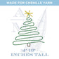 Chenille Yarn Christmas Tree Applique Embroidery Design, Digital File, 6 Sizes for Sweatshirts, Hats, Bags, Crafts, Trendy Holiday