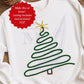 Chenille Yarn Christmas Tree Applique Embroidery Design, Digital File, 6 Sizes for Sweatshirts, Hats, Bags, Crafts, Trendy Holiday
