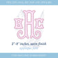 Curl Fishtail Applique Font for Machine Embroidery, Digital File, 2"-8" Tall, Monogram Satin Finish, BX Included