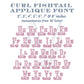 Curl Fishtail Applique Font for Machine Embroidery, Digital File, 2"-8" Tall, Monogram Satin Finish, BX Included